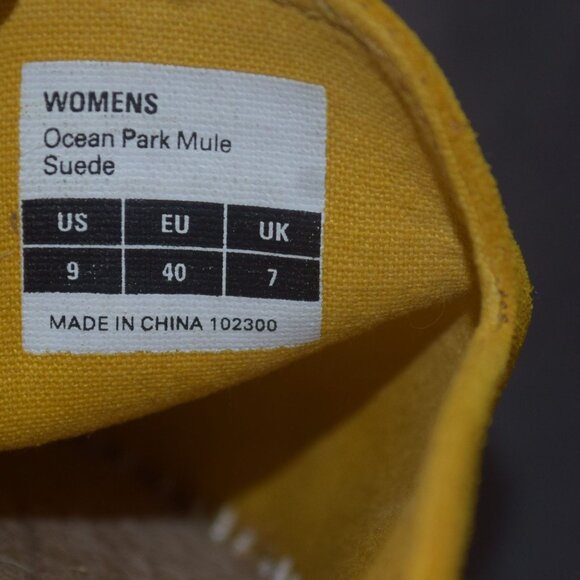 SEAVEES Women's Sz 9 Ocean Park Mule Sunflower Suede Slip On Shoes - Worn ONCE - Picture 13 of 13